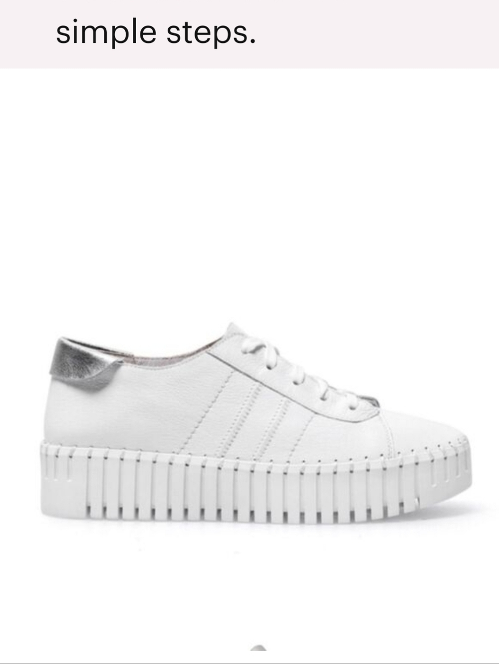 Silent D Burrel Platform Leather Sneakers size EU37 US6.5
